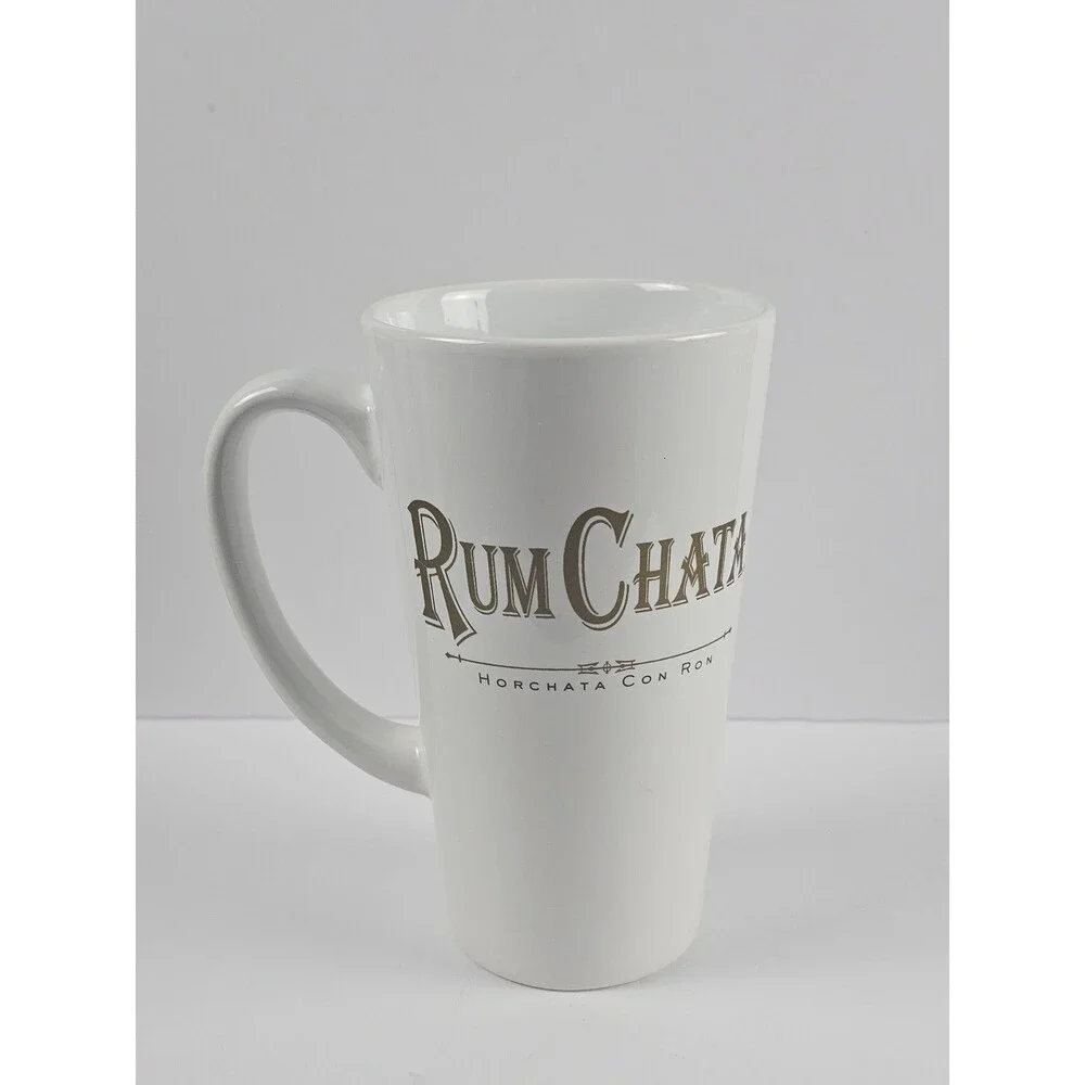 RumChata White & Gold Coffee Mug 14 oz Barware Promotional Cup